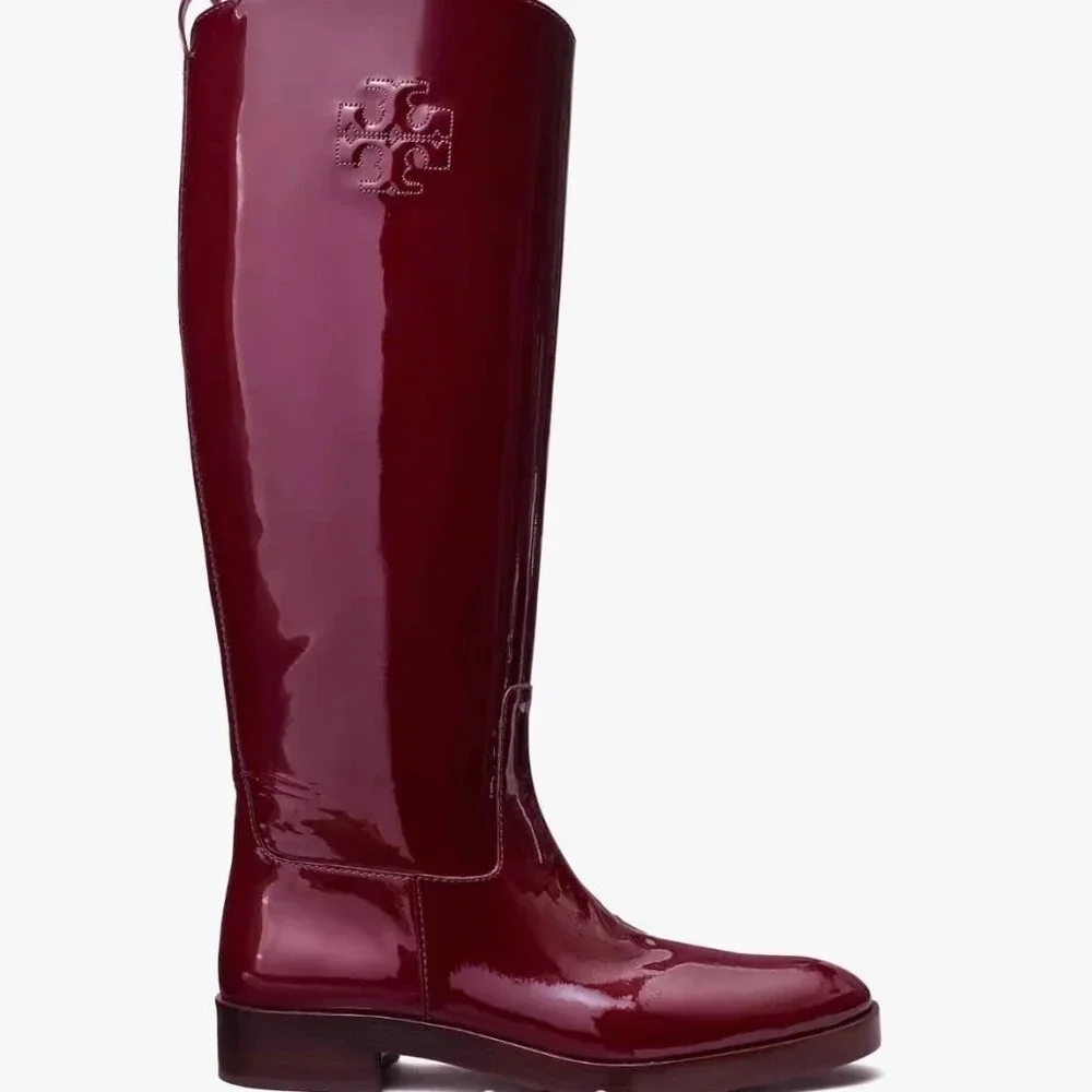 Tory Burch Ruby Knee High Boot In Bordeaux. Sz: 6.5